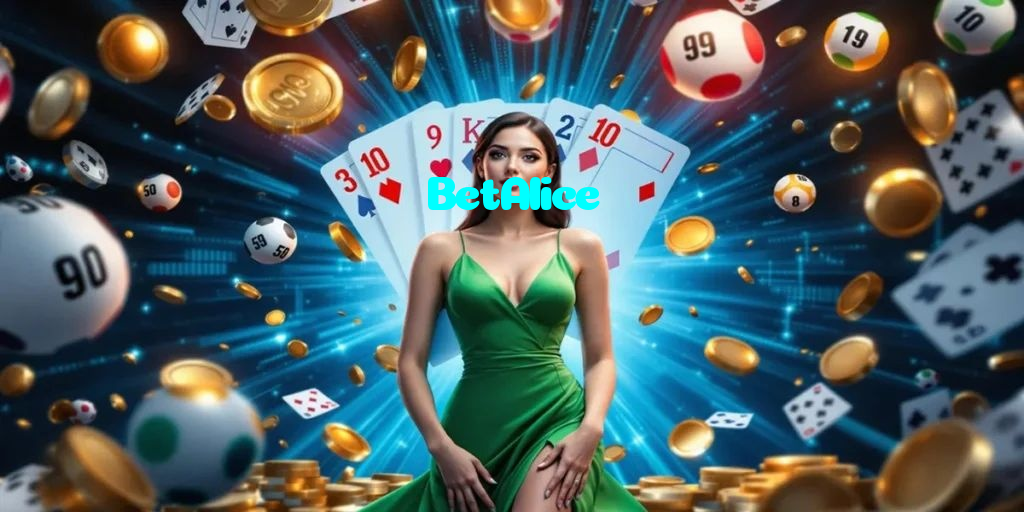 BetAlice casino presented on mobile device in Pakistan with slots and live games